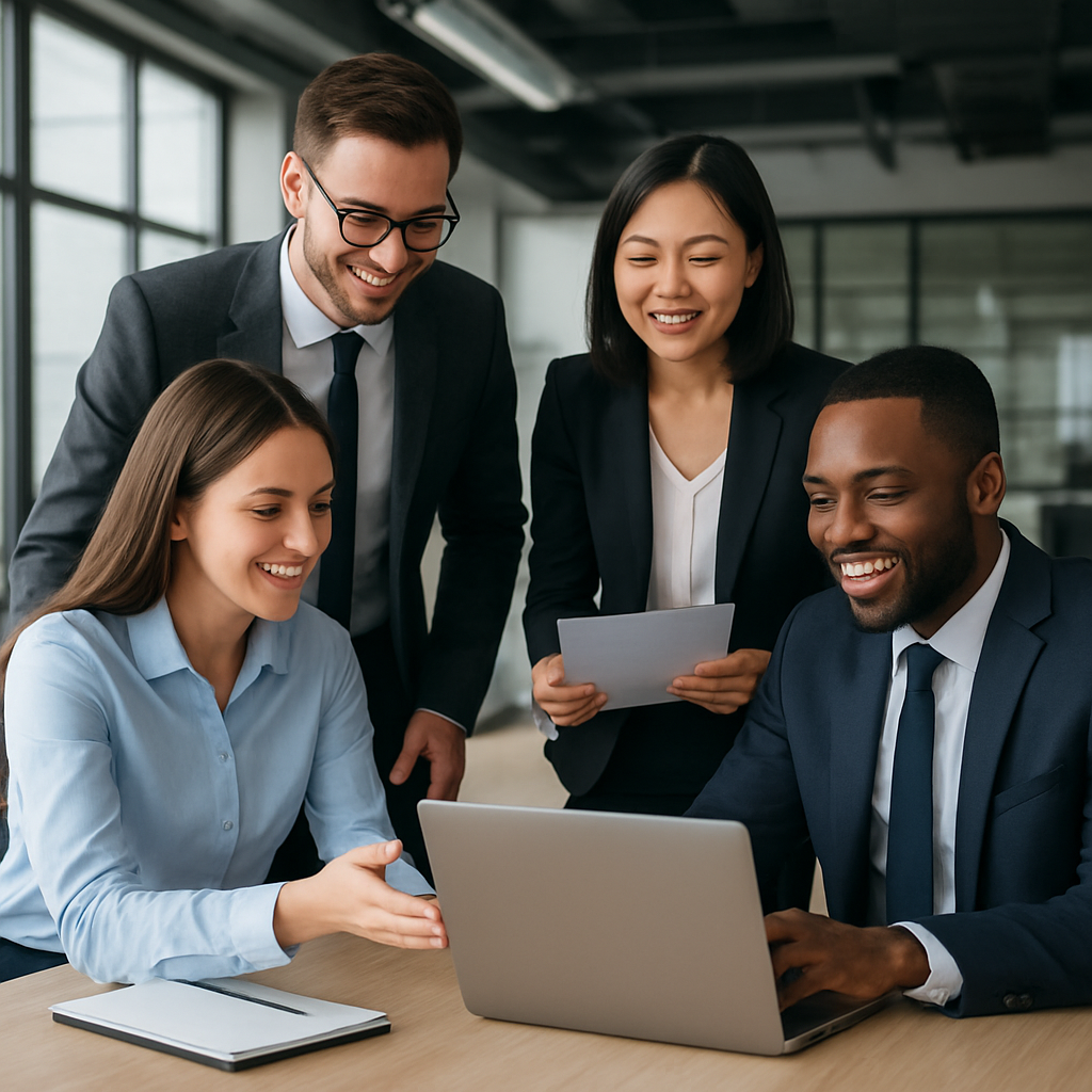 Professional team collaboration